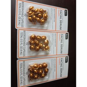B. Pure Concentrated Vitamin C Facial‎ Serum Biodegradable Capsules Lot Of 3
